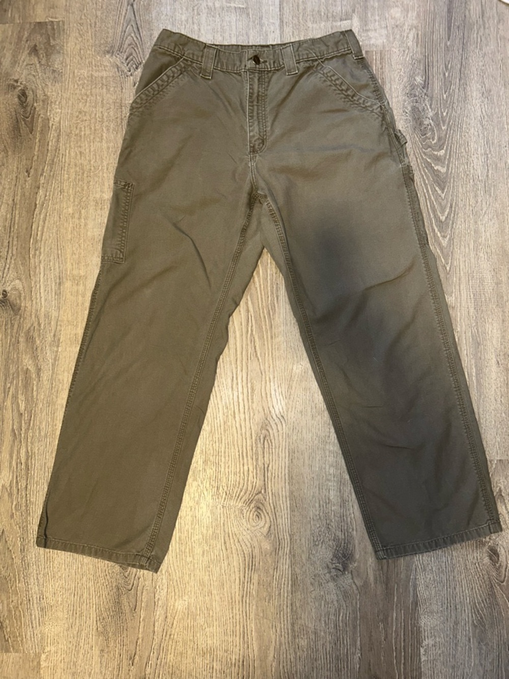 Carhartt Men’s Brown/Tan Utility Cargo Pants 34x30 - Picture 2 of 8
